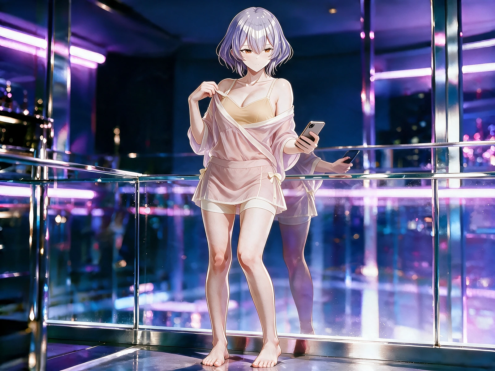 Her identity survives the first render. profile-b-scene.
